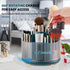 Makeup Brush Holder Organizer,360° Rotating Makeup Brush Organizer, Transparent Makeup Organizer Countertop for Cosmetics,Skincare, Art Supply, Ba...
