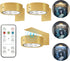 3Pcs Battery Operated Picture Light, Magnetic Led Painting Light with Remote Dimmable and Timer, 3 Lighting Modes Art Display Light for Picture Fr...