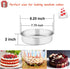 TeamFar Cake Pan Set of 2, 8 Inch Cake Pan Round Tier Tins Set Stainless Steel, Healthy & Heavy Duty, Mirror Finish & Easy Clean, Dishwasher Safe...