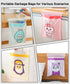 Car Trash Bag, ZIRANSHU 60pcs Cartoon Stick-on Disposable Trash Bag, Leakproof Vomit Bag, Beauty Garbage Bag, Adhesive Trash Bags for Cars, Kitche...