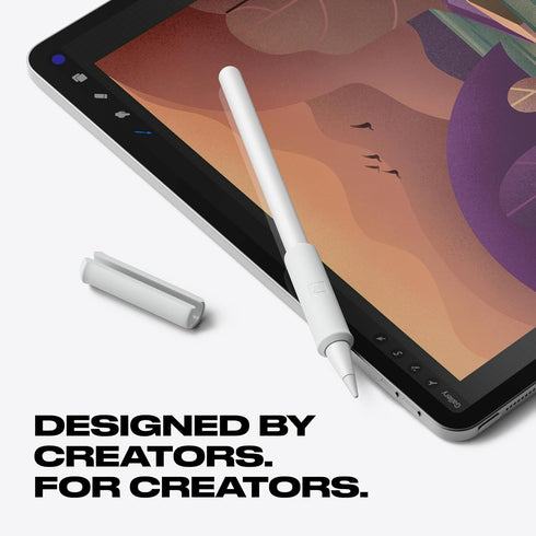 FUSE Apple Pencil Grip - Compatible with Apple Pencil Pro and Gen 2 Stylus for Procreate Drawing, Writing - Designed for Magnetic Charging and Dou...
