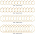 PAGOW 96Pcs Earring Hoops for Jewelry Making, Hypoallergenic Alloy Round Earrings Finding, Gold Open Beading DIY Earrings Craft Art Accessories...