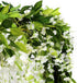 Wisteria Garland Artificial Flowers Wisteria Vine - 5Pcs Total 33ft Fake Wisteria Hanging Flower...