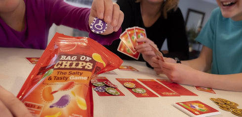 Blue Orange Games Bag of Chips Board Game - Family or Adult Party Strategy Board Game for 2 to 5 Players. Recommended for Ages 8 & Up....