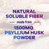 Psyllium Husk Powder Caps 1500mg - Non-GMO, Natural Soluble Fiber for Daily Digestive Health & Regularity Support, Vegan Psyllium Fiber Supplement...