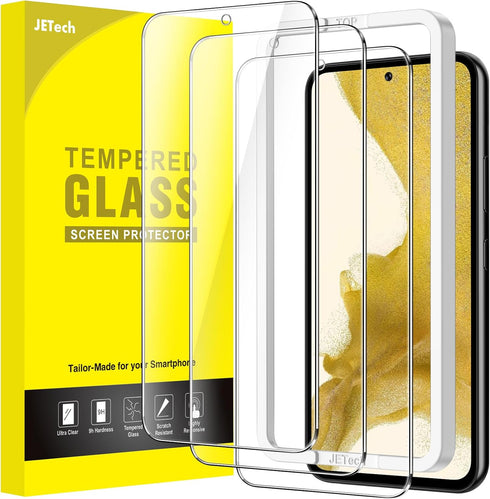 JETech Screen Protector for Samsung Galaxy S22 5G 6.1-Inch, Tempered Glass Film with Easy Installation Tool, Fingerprint ID Compatible, HD Clear, ...