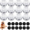 Oudain 12 Pack Dog Scent Work Tins, Dog Scent Training Box, Dog Nose Metal Container with 12 Magnetic Dots, Dog Scent Training Kit Smell Training ...