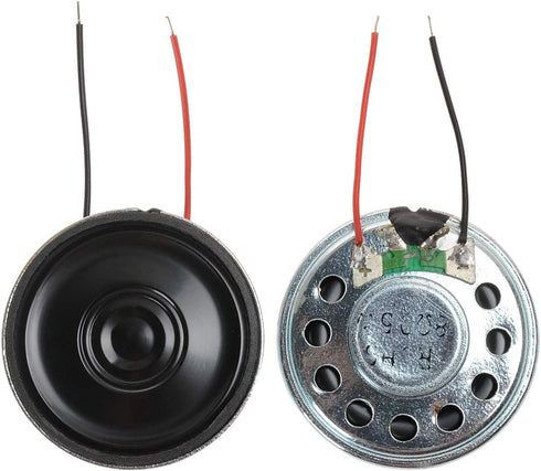 YXQ 0.5W 8 Ohm Micro Internal Speaker Magnet Loudspeaker 30mm Dia Round Metal Shell with Wire DIY Slim for PC Laptop DVD/EVD(4Pcs)...