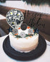 Black Happy Birthday Cake Topper Set 11 PCS Acrylic Topper Confetti Balloon Cool Stars Paper Fans Cupcake Picks Cake Decorations Supplies for Dad ...