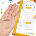 XunYee 25 Set Clear Acrylic Buttons Clear Plastic Craft Button with Pin, Blank Paper and Card Removal Tool, Pins Buttons Design for DIY Crafts, Pi...