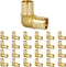 JUWO 1/2" Pex Fitting, 25 Pack PEX Elbow 90 Degree for Plumbing Repairs, Sturdy and Durable Brass Crimp Fitting...