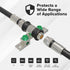 THE CIMPLE CO Coaxial Cable Connectors, 3GHz High Frequency, Ground Block, Coax Extender, RG6, Single Port, Weather Seal Boots, F-Type, Antenna, S...