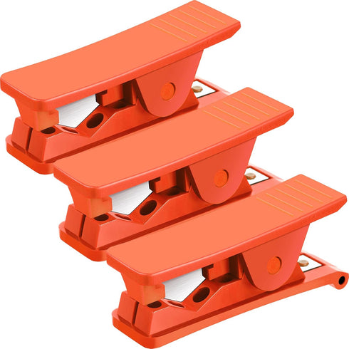 PTFE Plastic Tubing Cutter Hose Tube Cutter Pipe Cutter Accurate Tube Cutting Tool for Nylon PVC PU Tube and Hose Cut up to 3/4 Inch OD Tube (Red,...