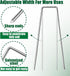 Landscape Staples 6 Inch Garden Stakes Galvanized Garden Staples Pins Anti-Rust Ground Stakes for Weed Barrier, Irrigation Tubing Hose, Yard Lawn ...