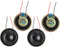 YXQ 1W 8 Ohm Micro Internal Speaker Loudspeaker 32mm Dia Round Metal Shell with Wire (4Pcs)...