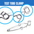 Scientific Lab Tools Pack for Basic Starter, Chemistry Set - Crucible Tongs Lab Spatula Scoop U-Shape Spoon Test Tube Clamps Stainless Steel Force...