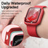 JETech Waterproof Case with Screen Protector for Apple Watch Series 9 8 7 45mm, Built-in Tempered Glass Film Hard PC Bumper Full Protective Cover,...