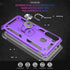 Samsung A21 Phone Case, Galaxy A21 Phone Case with Screen Protector, Military Grade Protective Cases with Ring for Samsung Galaxy A21 (Purple)...