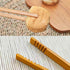 2 Pieces Natural Bamboo Toast Tongs, toast tongs, bamboo tongs,10.2 Inches Long Tongs with Anti-slip Design,for Toaster,Fruits, Bread & Pickles, K...