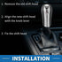 Automatic Gear Shifter Knob for BMW 1 Series E81 2006-2011 Plastic Faux Leather Automotive Gearbox Stick Shifter Lever Knob Chrome and Silver Tone...