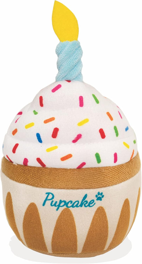 Nestpark Dog Birthday Toy - Pup Cake Puppy Cupcake Plush Squeak and Crinkle Gift...