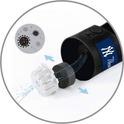 MLB Dog Water Bottle - New York Yankees Baseball Pet Water Bottle. Best Cat Water Bottle. Water Fountain Dispenser for Dogs & Cats, 13.5oz Cool Pe...
