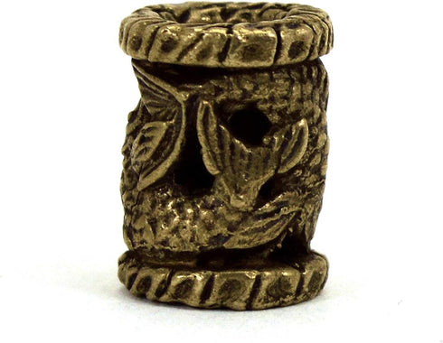 Bead Bronze Paracord Leather Lanyard Beads Hand-CAST Metal...