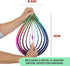 VP Home Lotus Teardrop Kinetic Wind Spinner for Yard and Garden Wind Spinner Outdoor Metal Large Hanging Lotus Decor 3D Garden Art Wind Sculpture ...