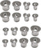 2 Sets Panel Furniture Positioning Woodworking Round Tenon 1/4", 5/16", 3/8", 1/2" Solid Wood Pin Center Punch Thimble for Woodworking Tool...
