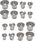 2 Sets Panel Furniture Positioning Woodworking Round Tenon 1/4", 5/16", 3/8", 1/2" Solid Wood Pin Center Punch Thimble for Woodworking Tool...
