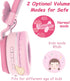 Riwbox BT05 Bluetooth Kids Headphones Wireless Foldable Headset Over Ear with Volume Limited and Mic/TF Card Compatible for iPad/iPhone/Tablet (Pi...