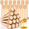 25Pcs Honey Dipper Sticks - Wooden Honey Dipper, 3 Inch Mini Honeycomb Stick, Honey Stirrer Stick for Honey Jar Dispense Drizzle Honey and Wedding...