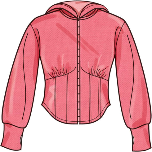 Simplicity Misses' Corset Style Hooded Jacket and Knit Leggings Sewing Pattern Packet, Design Code S9895, Sizes 10-12-14-16-18...