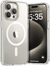 Lamicall Clear Case for iPhone 15 Pro - Transparent Case with Magsafe, Anti-Yellowing, Military Grade Drop Protection, Scratch-Resistant, Slim & P...