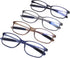AQWANO 4 Pack Computer Reading Glasses Men Women Blue Light Blocking, Lightweight TR90 Flexible Frame Readers Glasses Anti Glare, 3.5...