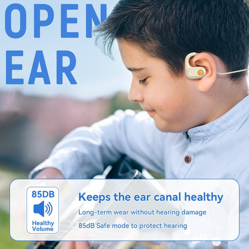 ANCwear Kids Headphones, Open Ear Headphones Wireless Bluetooth, Kids Earbuds with Mic, Ultra-Light and Safe for Everyday Use,10H Playtime Ear Hea...