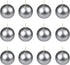 Zest Candle 12-Piece Ball Candles, 2-Inch, Metallic Silver...
