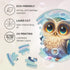 UNIDRAGON Original Wooden Jigsaw Puzzles for Kids Ages 3-5 — Bubblez Owl — 30 Pieces Puzzle Round Shape 9.8×9.8 Inches Toddler Kids Activities Tin...