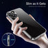 JJGoo Compatiable with iPhone 13 Case Clear, Transparent Shockproof Phone Case, Slim Anti-Scratch Hard PC Back Protective Cover Bumper, Clear...