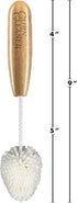 Whiskey Tasting Glass Brush - Also for wine glasses and champagne flutes, Natural Bamboo 3-Pack...