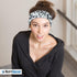 RiptGear Stretch Sport Headband for Women (Mosaic Black) — Made of Non-Slip Sweat Wicking Fabric — Great for Yoga, Running or The Gym — Soft Headb...