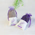 Sachet Empty Bags Linen Fabric Bags Organza Gauze Bags for Lavender, Spice and Herbs (24pcs Purple Drawstring Bag)...