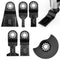 6-Piece Oscillating Multi-Tool Saw Blades Metal Quick Release Multi-Tool Blade Compatible with Bosch,Fein,Makita Oscillating Multitool Accessories...