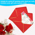 50 Pack 5x7 Envelopes for Invitations with Gold Border, Self Adhesive A7 Envelopes with V-Flap for Greeting Cards Gift Cards, Invitation Envelopes...