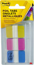 Post-it Foil Tabs, Iridescent Colors, 36 Tabs/Pack, 1 in x 1.5 in (686-FLOPBT)...