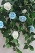 Floroom Artificial Flowers 25pcs Real Looking Ivory Foam Fake Roses with Stems for DIY Wedding Bouquets White Bridal Shower Centerpieces Arrangeme...