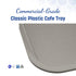 Carlisle FoodService Products CT121623 Café Standard Cafeteria / Fast Food Tray, 12" x 16", Gray...