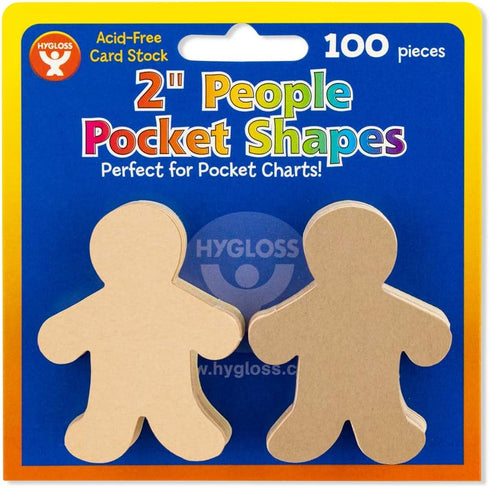 Hygloss Products People Paper Cut Outs Culturally Diverse Family, Cardstock, 2" Mini, 100 ct, 2-Inch, Assorted...