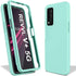 Design Heavy Duty Case for T-mobile Revvl V+ Plus 5G Case with Built-in Screen Protector Dual-Layer PC Silicone Shockproof Protective Cover (Green...