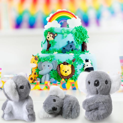 Poen 9 Pcs Koala Stuffed Animal, Plush Koala Bear Simulation Cute Small Stuffed Animals Doll Mini Koala Toy with Pearl Chain Soft Koala for Birthd...
